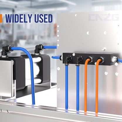 1/4 Push to Connect Fittings npt Thread to 5/16 Air Line quick | Pneumatic Tubing Hose 5/16 OD Tube to 1/4 npt, Male Elbow 90 Degree Straight Coupler - size: 5/16"OD x 1/4"NPT