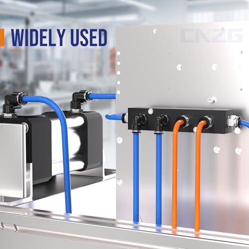 1/4 Push to Connect Fittings npt Thread to 1/2 Air Line quick | Pneumatic Tubing Hose 1/2 OD Tube to 1/4 npt, Male Elbow 90 Degree Straight Coupler - size: 1/2"OD x 1/4"NPT
