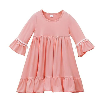 Prayer Set for Muslim Kid Girls Two Pieces Set Skirt Scarf, with a Prayer Rug and Rosary, Suitable East Dubai Clothes - color: Pink, size: 12-18 Months