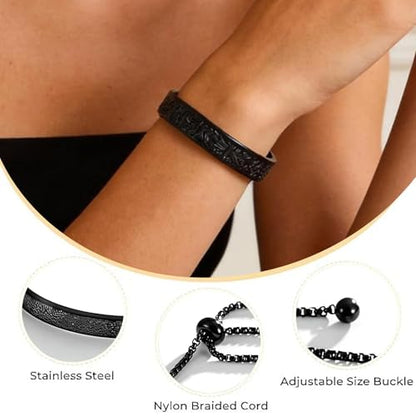 YANCHUN Ayatul Kursi Bracelet Islamic Arabic Jewelry Gifts Arabic Cuff Bracelet Gifts for Women Men Islamic Jewelry Gifts for Him - color: B3