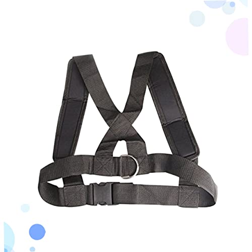KESYOO Adjustable Sled Fitness Strap Heavy Duty Resistance Training Harness with No Slip Belt System for Core and Posterior Chain Workouts Black Exercise Shoulder Strap