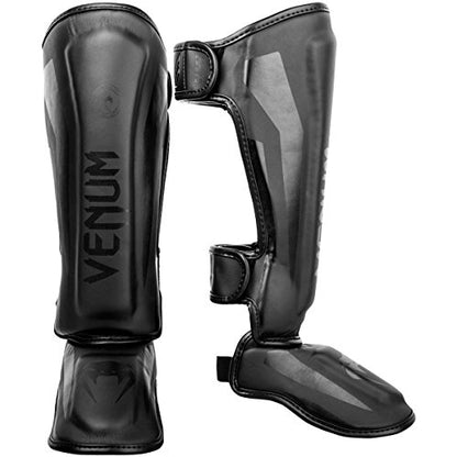 Venum Kids Elite Shinguards - color: Matte/Black, size: Medium: 6-8 Years