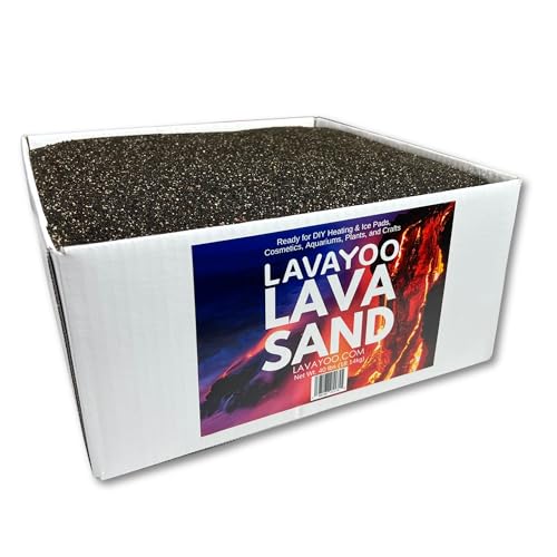Real Lava Sand - Screened, Washed, Dried and Sanitized - Great for Heating Pads, Cooling Pads, Crafts, and Aquariums (40 lb Box) - size: 40 Pounds