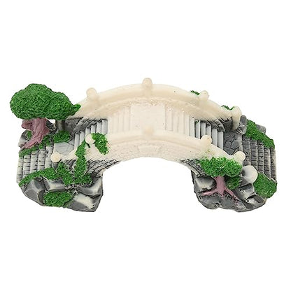 Aquarium Arch Bridge Decoration Hand Craft Resin Landscaping for Fish Tank Ornaments Suitable Aquariums Fountains