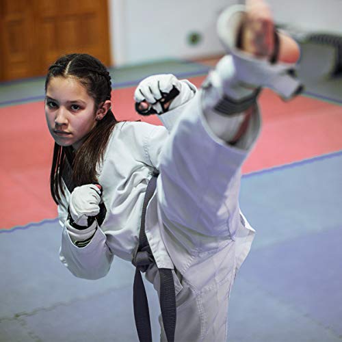 Punch Bag Training Gloves, LangRay MMA Grappling Gloves for Sparring Martial Arts Boxing Training for Adults and Kids - size: Small, style: Taekwondo White