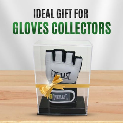 Single MMA UFC Fight Glove Clear Display Case with Stand