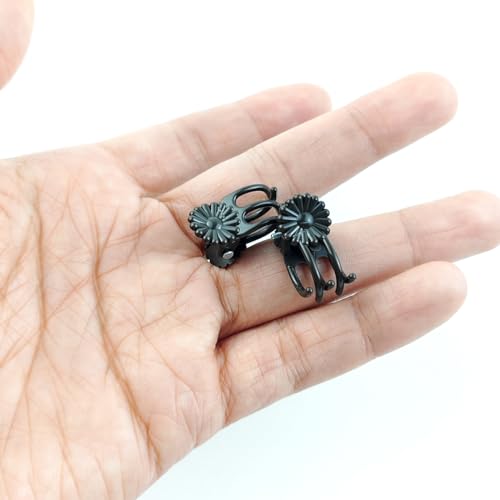 GXXMEI 200PCS Plant Clips, Orchid Clips Plant Orchid Support Clips Flower and Vine Clips for Supporting Stems Vines Grow Upright Dark Brown
