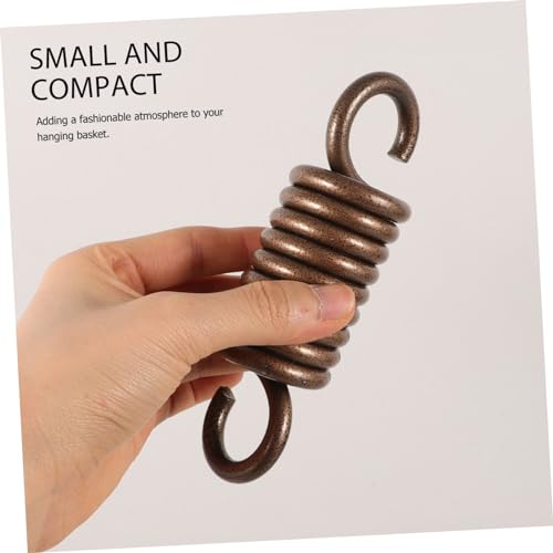 UPKOCH Hammock Chair Spring Swing Hanging Spring Metal Kit Porch Swing Accessories Sandbag Fixing Kit - color: Coffee