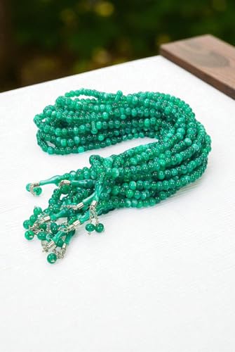 ihvan online, Tasbih Prayer Beads 99, Pack of 10, Muslim Prayer Bead, Islamic Rosary Bead, Dhikr, Tasbeeh Bulk, Misbaha, Masbaha, Tespih, Islamic Gift for Ramadan & Mawlid & Hajj Umrah - color: Green