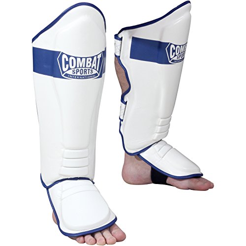 Ringside Combat Sports MMA Kickboxing Shin Guards, Black, Regular