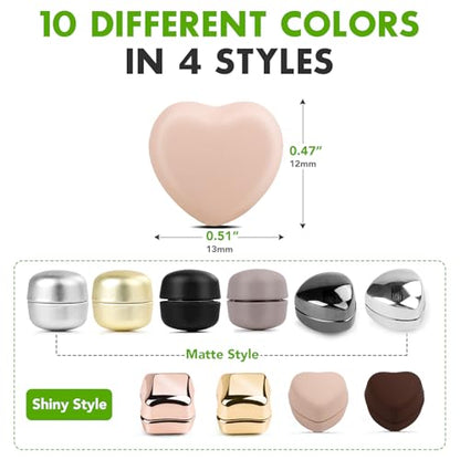 10 Pairs Hijab Magnetic Pins, Strong Multi-Use Pinless Strong Magnets - color: Fashionable Style, size: 10pcs