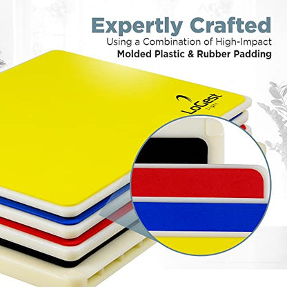 Logest Rebreakable Boards Martial Arts - Taekwondo Karate MMA Boards - Reusable Plastic Training Breaking Boards for Kids & Adults Available in 6 Levels of Difficulty Taekwondo Boards for Breaking - color: 4 Levels Set - Yellow Blue Red Black