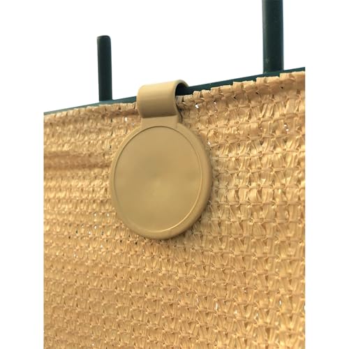 Shade Cloth Plastic Clips, UV Treated | 20 Pack, Color Sand - color: Sand, size: 20 Pack