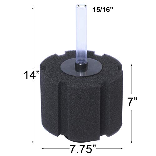 AQUANEAT Aquarium X Large Bio Sponge Filter Breeding Fry Fish Tank (XX Large up to 220Gal) - size: XX Large up to 220Gal
