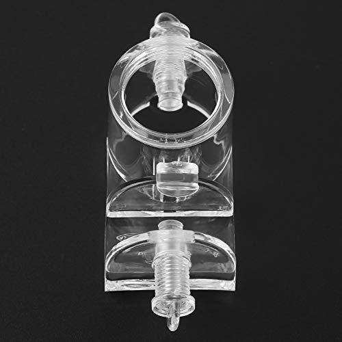 Zerodis Aquarium Acrylic Hose Clamp/Holder Fish Tank Accessories for 22mm Fish Tank Tube Easy Installation Accessory Aquarium Acrylic Hose Clamp/Holder Stable Supplies