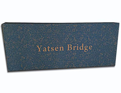 Yatsen Bridge Handpainted Arabic Calligraphy Islamic Wall Art 3 Piece Oil Paintings on Canvas for Living Room Framed and Stretched (Black) - color: F