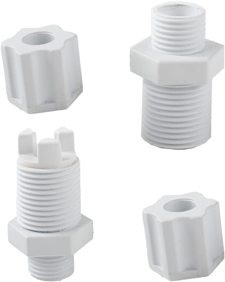 CL220 CLX220EA Chlorinator Check Valve Compression Nut Inlet Fitting Kit | Fits Feeder 1/4" Replace Nut