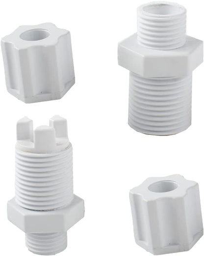 CL220 CLX220EA Chlorinator Check Valve Compression Nut Inlet Fitting Kit | Fits Feeder 1/4" Replace Nut