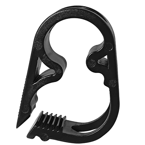 6 Pcs Plastic Tubing Clamps, 0.236-0.472 Inch, Black | Adjustable Tube Clamp, 6-12 mm, Flow Control Hose Clamp, Laboratory Pinch Valve, Syphon Pipe Clamp