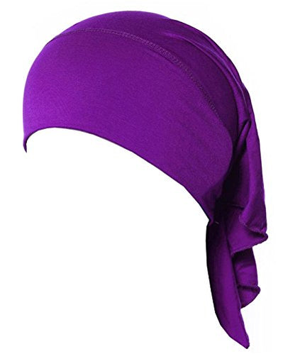 4 X Womens Muslim Mini Inner Hijab Caps Underscarf - color: O+pink+purple+red