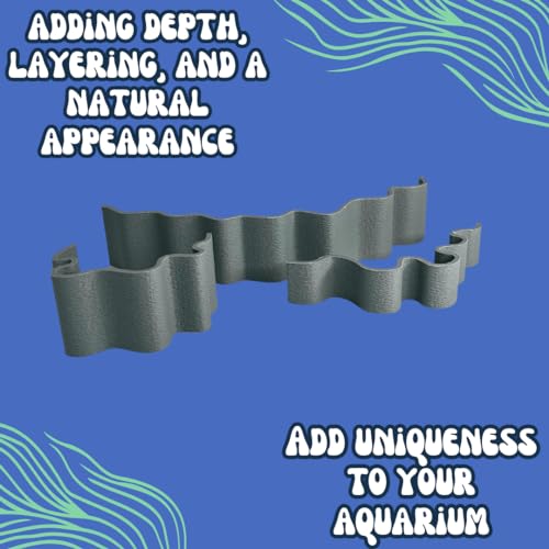 Chatelet REEFSHAPE Aquarium or Terrarium Substrate Cliffs Combo Pack | Separate Substrate Layers in Aquariums or Terrariums to Create Cliffs & Depth | Made in USA (Cliff Combo, Gray) - color: Cliff Combo, Gray