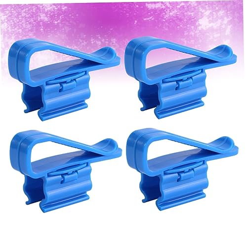 4pcs Aquarium Filtration Hose Holder Adjustable Water Clip for Fish Tank Pump Sturdy Soft Tube Clamp for Easy Installation - size: 8.50X2.60X1.80CM