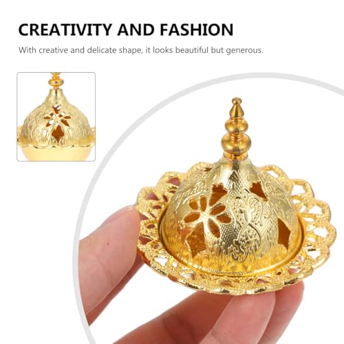 DOITOOL Charcoal Frankincense Incense Resin Electric insence bakhoor Oil Coal Burning Myrrh kit Gold incienso Oud Bowl Cauldron lamp Set Metal quemador Copal Brass Stick Tray