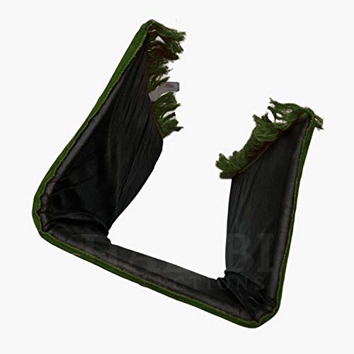 GREEN COLOUR 1" thick SOFT SPONGE PADDED PRAYER MAT RUG musallah(27"x 43") 800g.ADULT SIZE