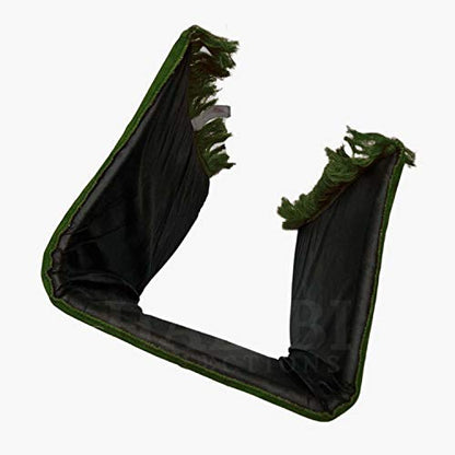 GREEN COLOUR 1" thick SOFT SPONGE PADDED PRAYER MAT RUG musallah(27"x 43") 800g.ADULT SIZE