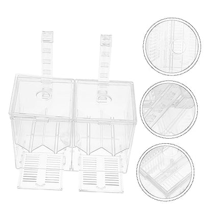 Happyyami Fish Tank Breeding Isolation Box Hatchery Incubator for Betta Fish and Guppy Fry Easy Observation Prevents Secure Nursery for Newborns