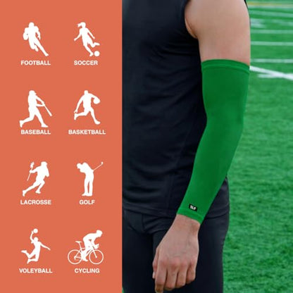 Solid Arm Sleeve - color: Hue Green, size: Small-Medium
