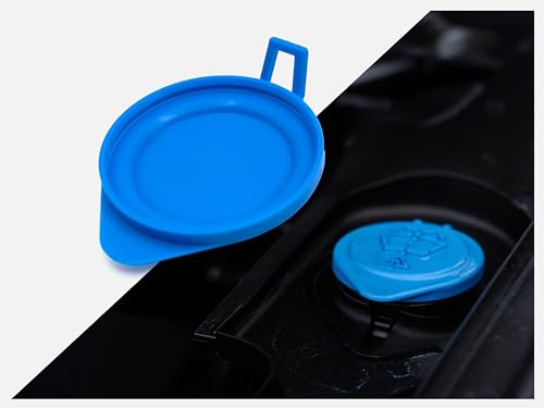 Click&Fit Windshield Fluid Reservoir Cap compatible with BMW and Mini selected models – Washer water tank cap replases 61667467951, Neck dia: 2.17in (55 mm);