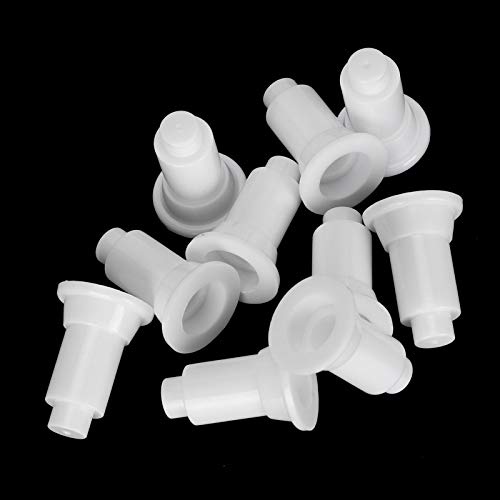 GLOGLOW 100Pcs Aquarium Divider Support Feet Fish Tank Partition Support Legs with Adjustable Height PVC Material for Isolation Board Stability & Easy Cleaning (White) - color: White