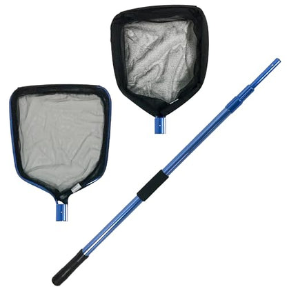The Pond Guy Heavy Duty Telescopic Fish & Utility Net Combo | Adjustable aluminum pole and mesh netting are ideal for water garden maintenance and fishing equipment needs