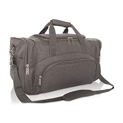 DALIX Signature Travel or Gym Duffle Bag in (Black, Gray, Navy Blue Red) - color: Gray