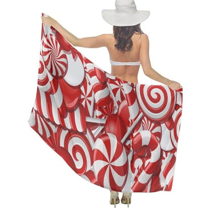 Chiffon Shawl Scarf Sarong And Sun Protective Shawl Long Lightweight Travel Scarf - color: Color499