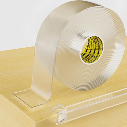 Clear Edge Protector Strip,1 Pack x 1.57in x16.4FT | Sharp Edge Wrap Cover Tape, Self Adhesive Protective Bumper Guards for Cabinet Door Desk Bed Furniture Waterproof - size: 1 Pack x 1.57in x16.4FT