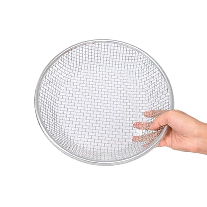 Soil Sifter for Garden Suitable for 5 Gallon Buckets (2 PCS 1/4in,1/8in) - size: 1/4 inch, 1/8 inch
