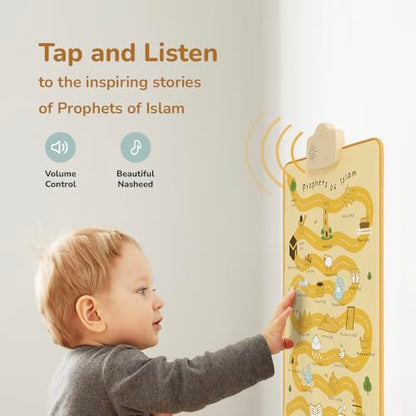 My Salah Mat Interactive Islamic Wall Art - Great Gift for Muslim Kids (Prophets of Islam) - style: Prophets of Islam