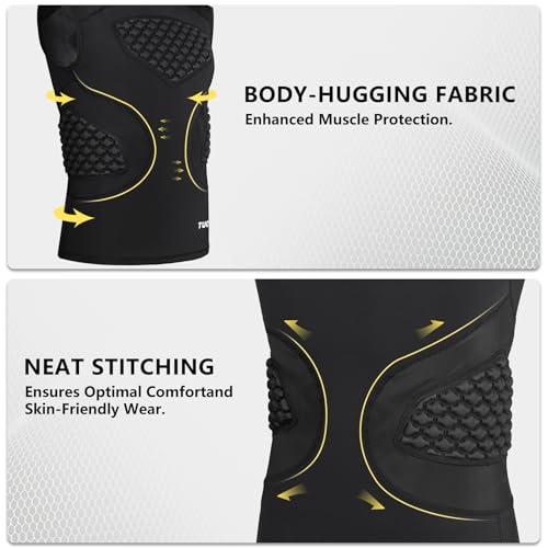 TUOY Adult Rib Chest Protector, New Version - Padded 5 Pads Baseball Football Lacrosse Rib Heart Sternum Guard - color: RY-black, size: Medium