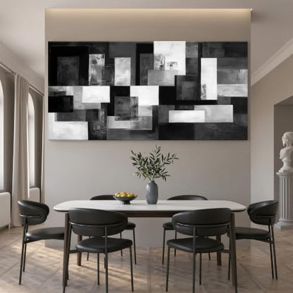 FanseeArt Gray Wall Art Abstract Wall Poster for Office