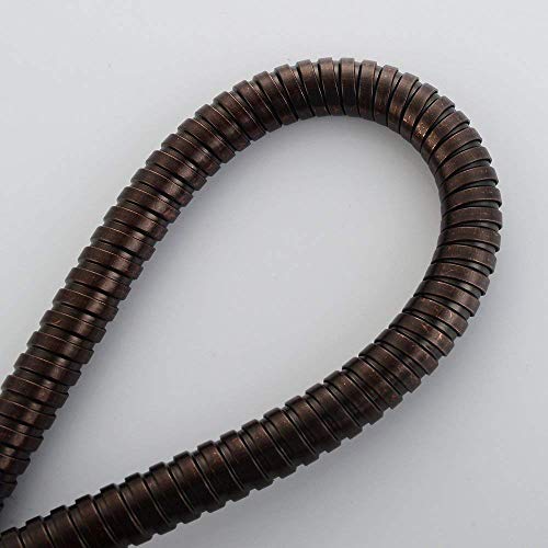 TRIPHIL Kink-free Shower Hoses for Handheld Showerhead Hose Replacement Flexible Metal Shower Tube Extension 360 Degree Swivel Anti-twist Brass Nuts Stainless Steel Sleeve Oil Rubbed Bronze 59 Inches - color: Oil Rubbed Bronze, size: 59 Inches