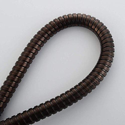 TRIPHIL Kink-free Shower Hoses for Handheld Showerhead Hose Replacement Flexible Metal Shower Tube Extension 360 Degree Swivel Anti-twist Brass Nuts Stainless Steel Sleeve Oil Rubbed Bronze 59 Inches - color: Oil Rubbed Bronze, size: 59 Inches