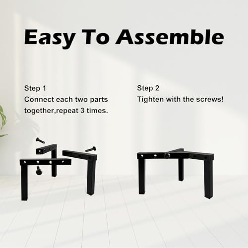 4 Pcs Three Legs Adjustable Metal Plant Stand for 5"-10" Plant Pot – Indoor & Outdoor (Black, 4 Pack) - color: Mini 4Pcs 3Legs Black 5-10", style: 3 - Mini