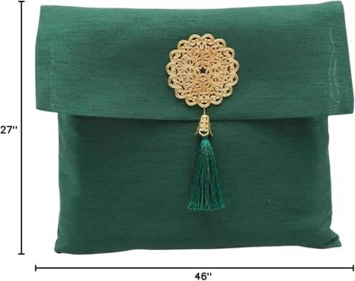 Premium Area Rug for Islamic Prayers - Muslim Prayer Mat and Rug for Men with Arabic Gifts - Traditional Islamic Prayer Rug Islam - سجادة صلاة Included - color: Emerald
