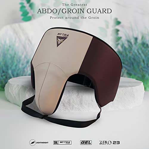 Mytra Fusion Groin Guard Boxing Groin Guard for MMA, Muay Thai, Kickboxing and Martial Arts Abdominal Protector for Training, Sparring, Grappling, Taekwondo and Fighting - size: Small-Medium