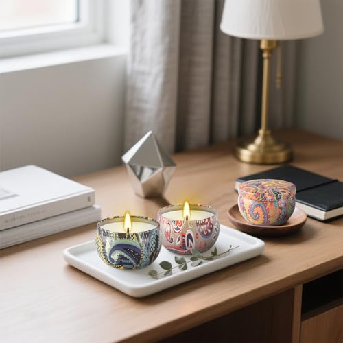 8x2.5oz Citronella Scented Candles,Indoor&Outdoor Natural Soy Wax jar Candles Set for Home Decor,Patio Garden Backyard Camping Summer - size: 8pack Citronella