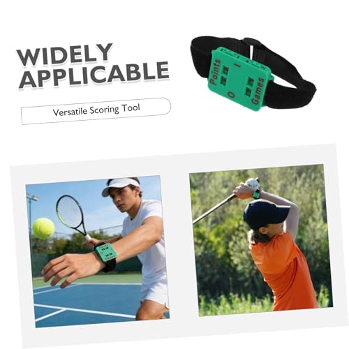 Totority Golf Score Counter Wristband Manual Dial Lightweight Portable Tennis and Cricket Scorekeeper for Sports Training