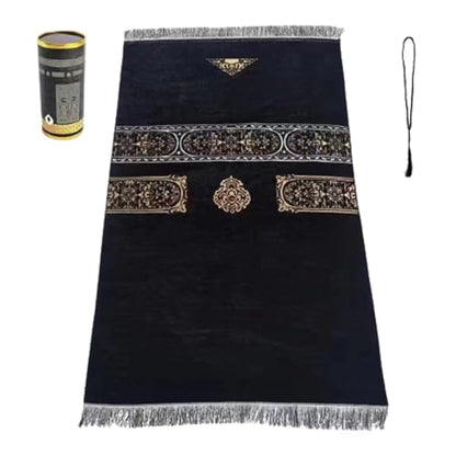 Islamic Mat Prayer Mat Lightweight Convenient with Rosary Beads for Muslims Islamic Travel Portable Praying Blanket Islamic Prayer Easy to Carry - color: B