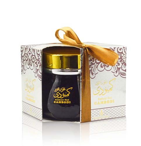 Bakhoor Oud Cambodi - 70g Authentic Arabic Oudh Tablets | Aromatic Agarwood Incense for Charcoal & Electric Bukhoor Burners | Woody Incense |عود بخور Luxurious Aroma for Your Home and Other Places